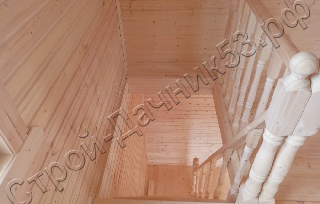 4 Каркасно-щитовой дом  Д-125,  6х8м, 75 М², Московская область, Клинский район, деревня Соголево. (4)